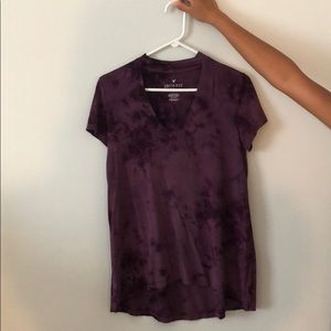 short sleeve faux choker top
